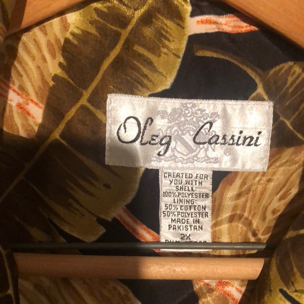 2/$40 Oleg Cassini Designer JACKET Lightweight Zippered Woman’s Jacket Size 2X - Picture 4 of 9